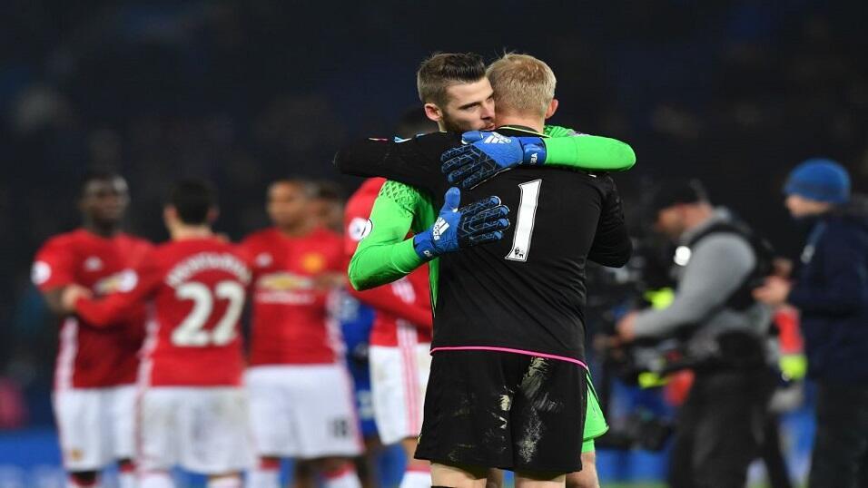 David De Gea and Kasper Schmeichel